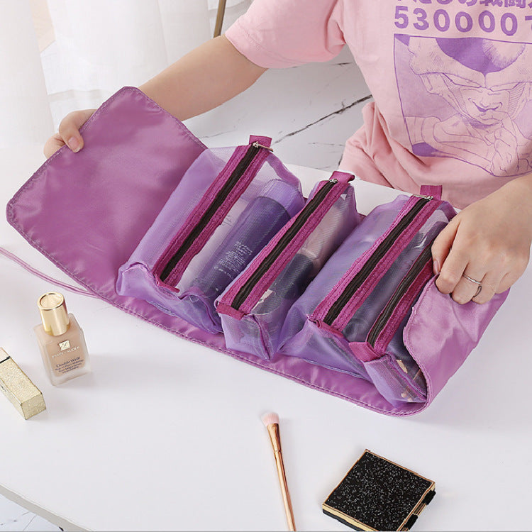4pcs Cosmetic Bag Foldable Travel Bag - KuzuSHOP