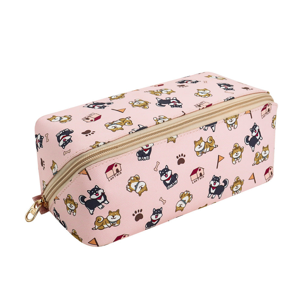 Cute Dog Pets Print Cosmetic Bag Waterproof Makeup Bags Travel - KuzuSHOP