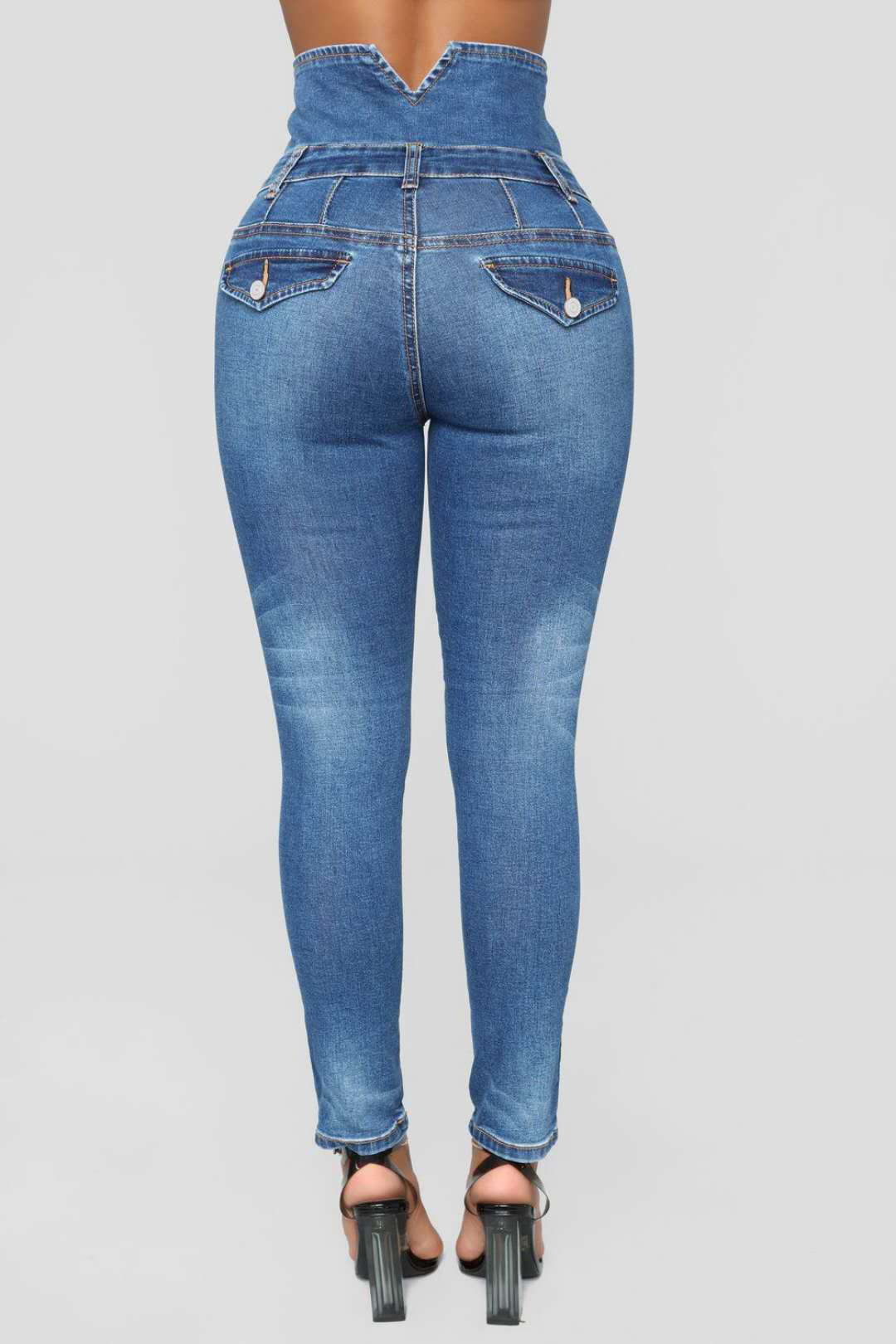 Ripped hole fashion Jeans Women High Waist skinny pencil Denim Pants Elastic Stretch embroidery sexy Jeans women high street - KuzuSHOP