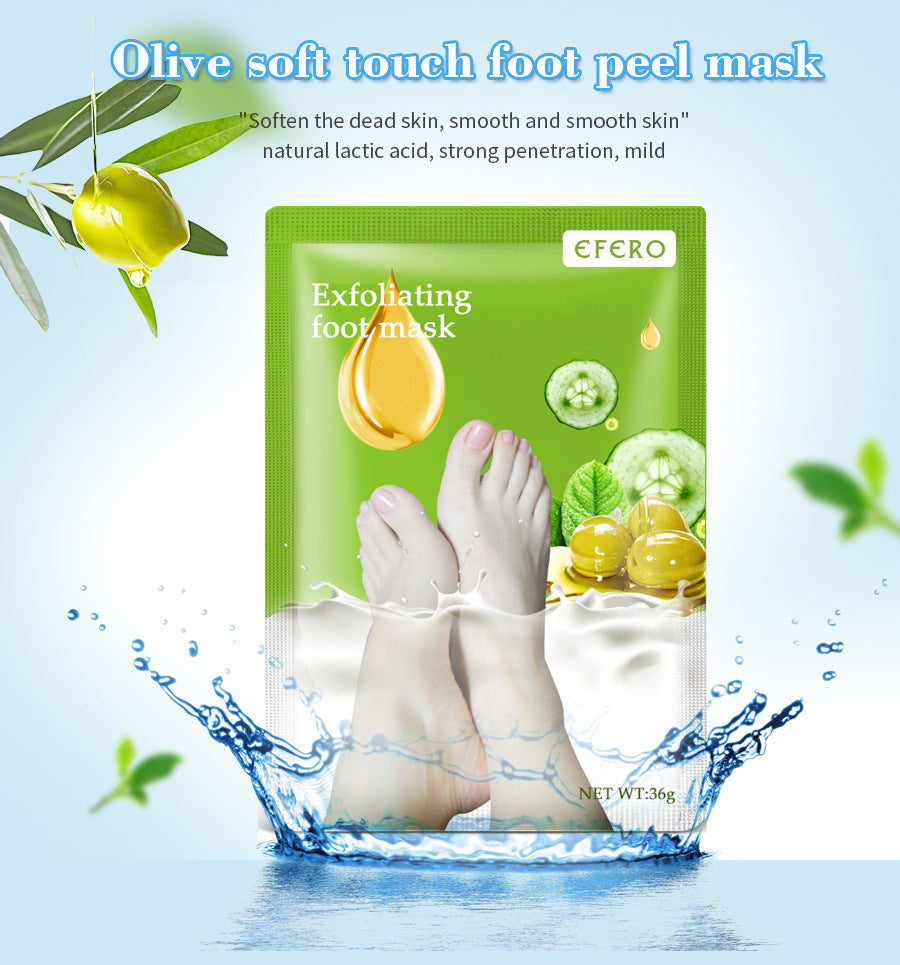 Exfoliating Foot Mask Foot SPA Pedicure Socks Removing Dead Skin Whitening Heels Feet Peeling Anti Cracked Foot Skin Care - KuzuSHOP