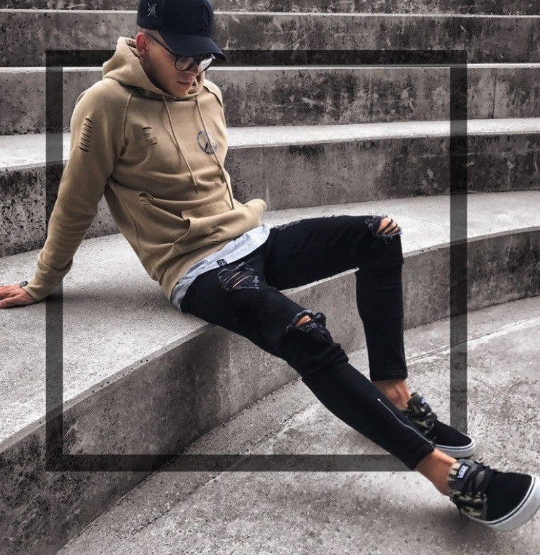 Streetwear Ripped Jeans - KuzuSHOP