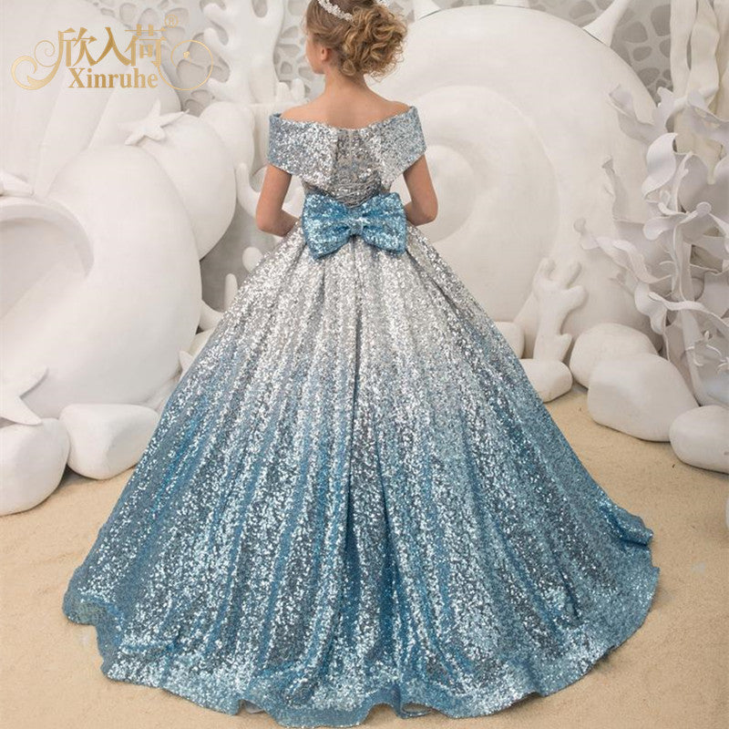 Girls long tail dress - KuzuSHOP