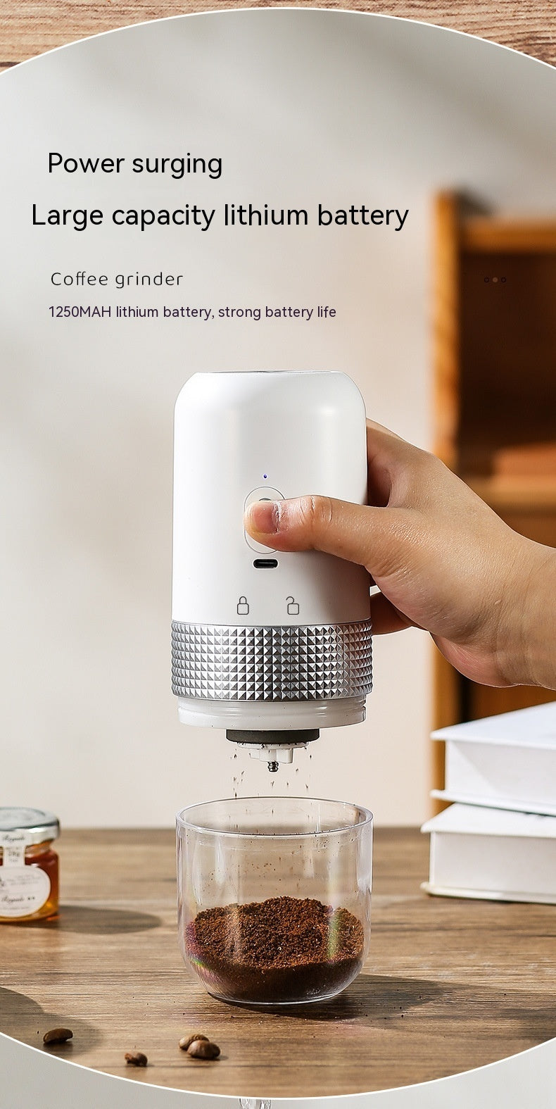 Electric Coffee Grinder Household Small Automatic - KuzuSHOP