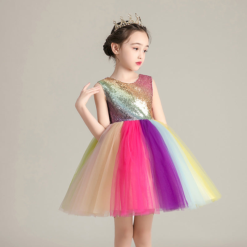 Girls cute rainbow skirt - KuzuSHOP