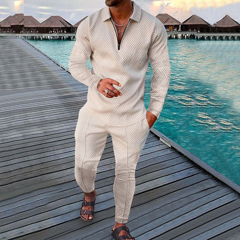 Autumn Long-sleeved Trousers Two-piece Sports And Leisure Men's Suit - KuzuSHOP