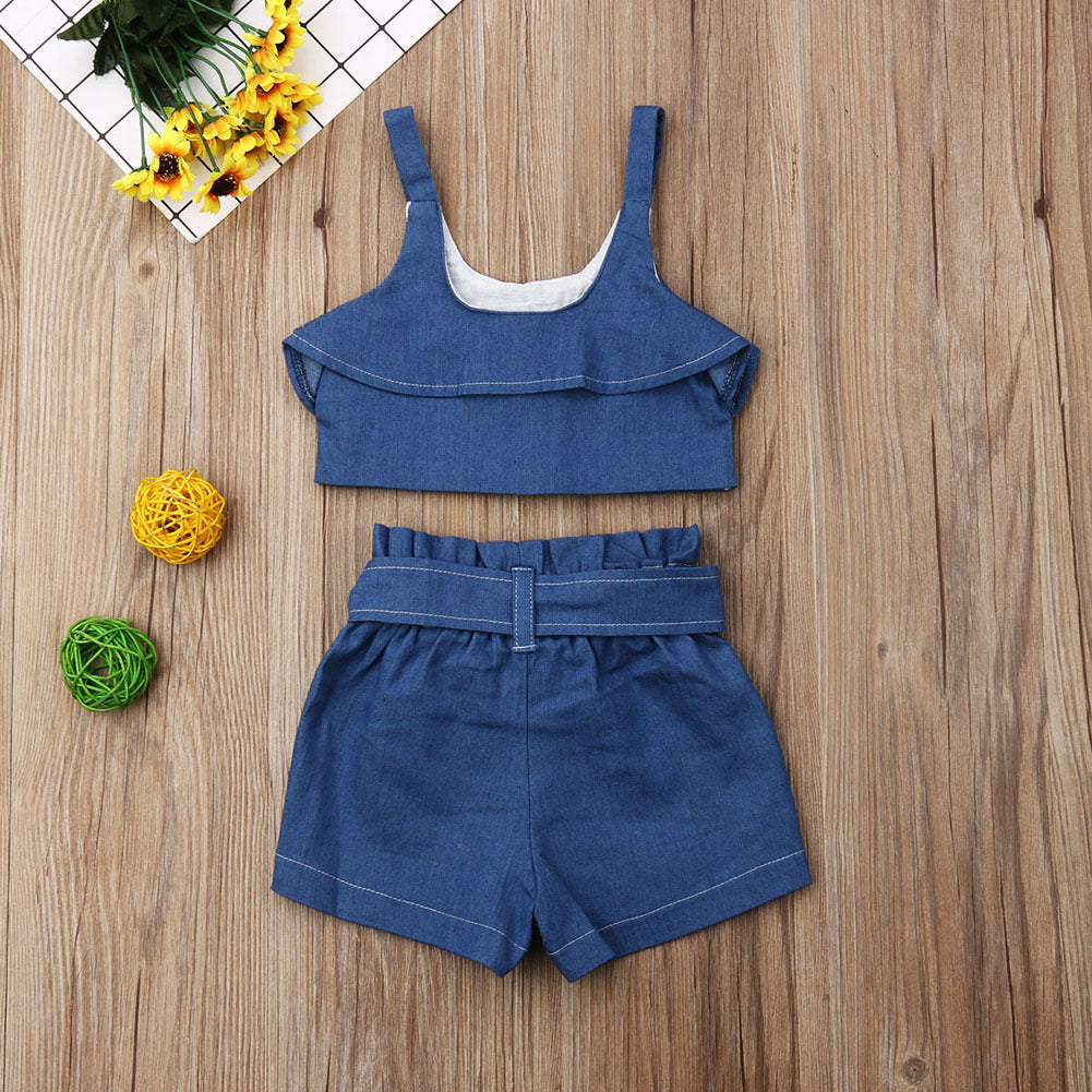 Children's clothing girls suspender skirt - KuzuSHOP