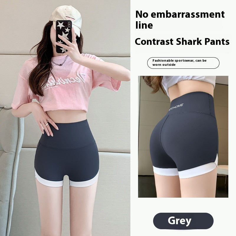 Three-point Shark Pants Women's Hip Lifting Sports Shorts - KuzuSHOP