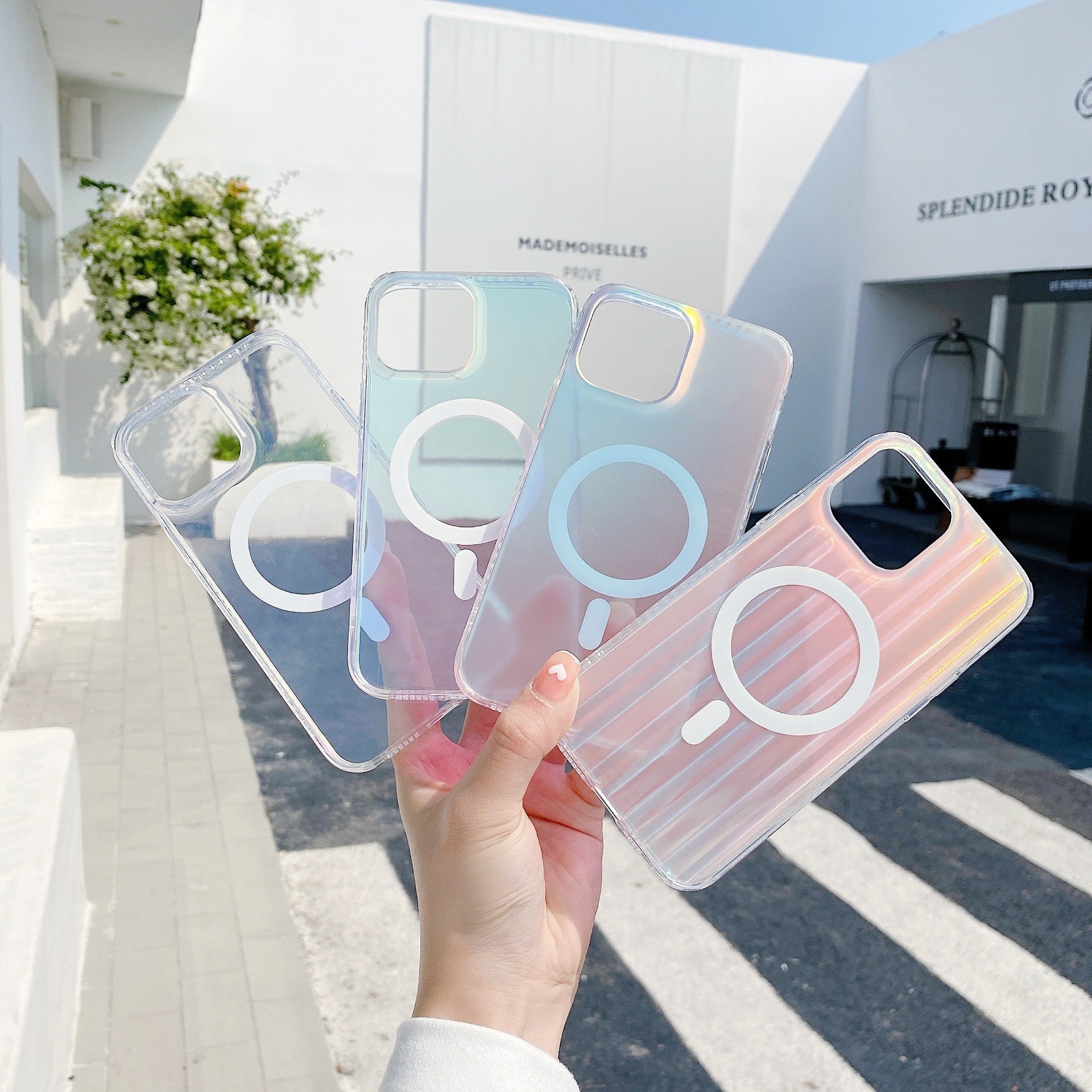 Transparent Frosted Magnetic Mobile Phone Case - KuzuSHOP