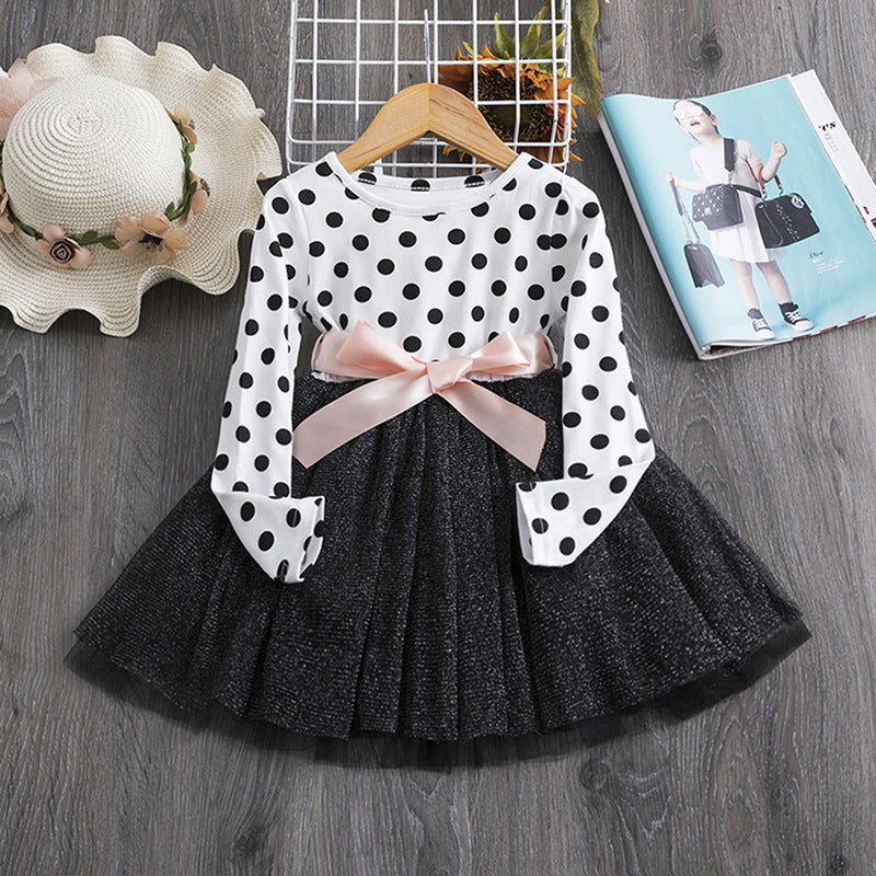 Polka dot princess dress - KuzuSHOP