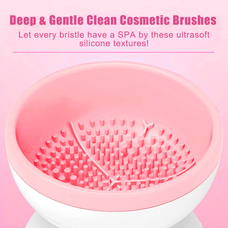 Portable USB Makeup Brush Cleaner Machine Electric Cosmetic Brush Cleaning Washing Tools Automatic Clean Makeup Brushes - KuzuSHOP