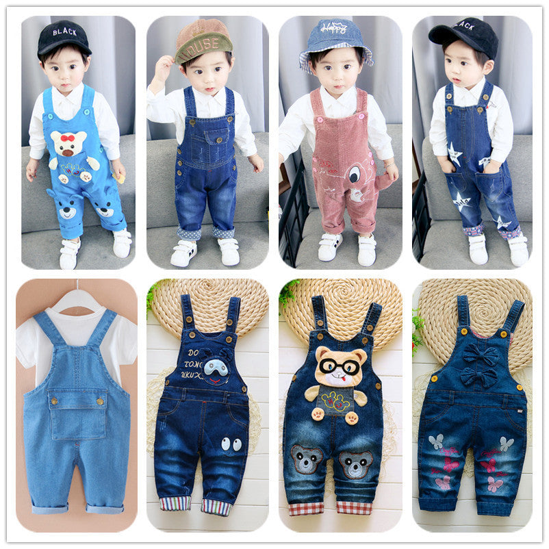 Children's Pants, Baby Children's Overalls, Jeans, Children's Clothing - KuzuSHOP