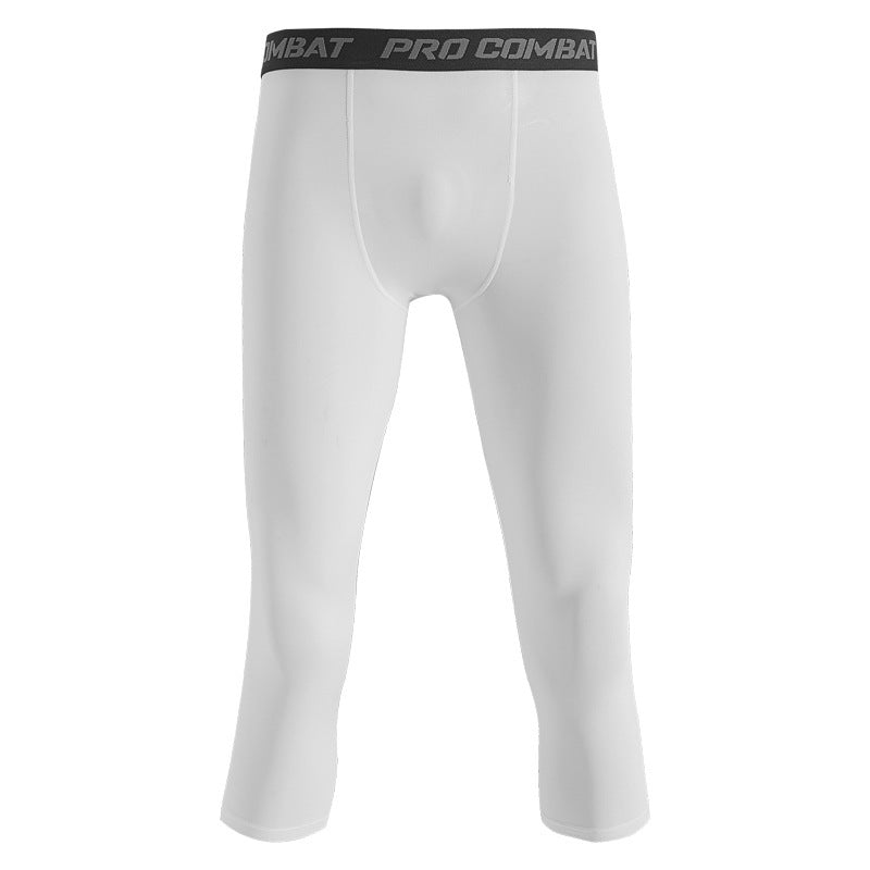 Tights Cropped Sports Training Trousers Men's Running Quick-drying Leggings - KuzuSHOP