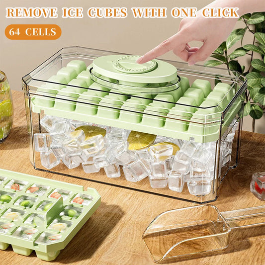 PP Material Ice Mould Quick Demould Ice Cube Tray Creative Party Bar Kitchen Freezer Cooling Drink Ice Box Silicone Molds Kitchen Gadgets - KuzuSHOP