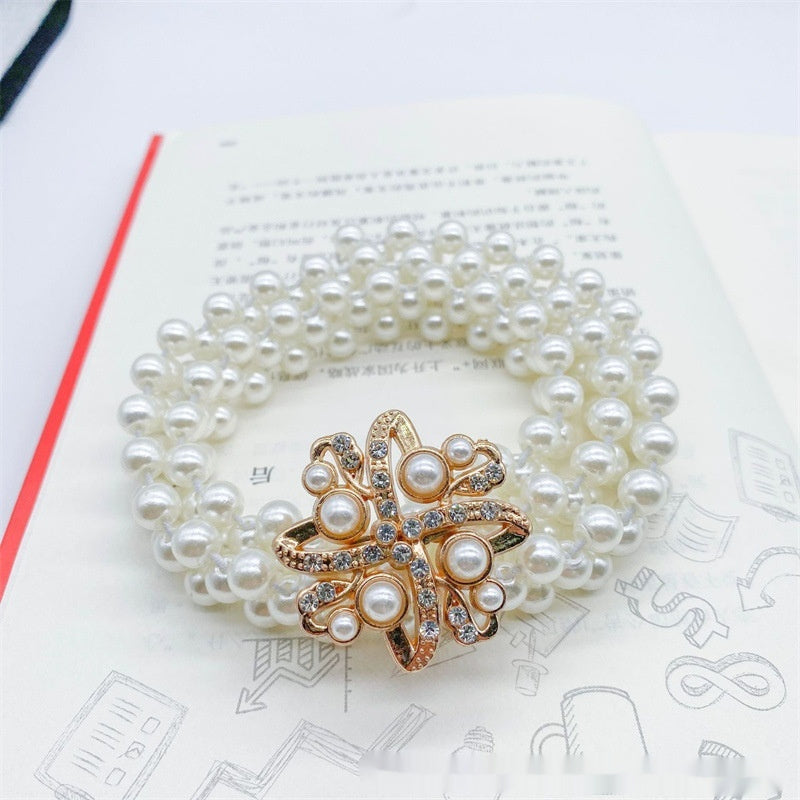 Fashion Jewelry Women's White Pearl Waist Chain Decoration - KuzuSHOP