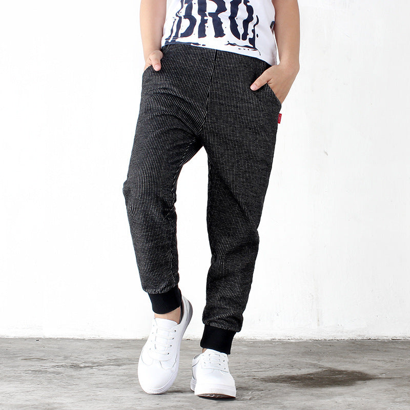 Boys' Trousers Girls' Knitted Children's Pants Casual Children's Jeans - KuzuSHOP