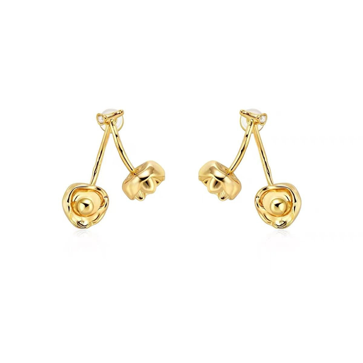 Women's Fashion Silver Plated Dual-wear Earrings - KuzuSHOP