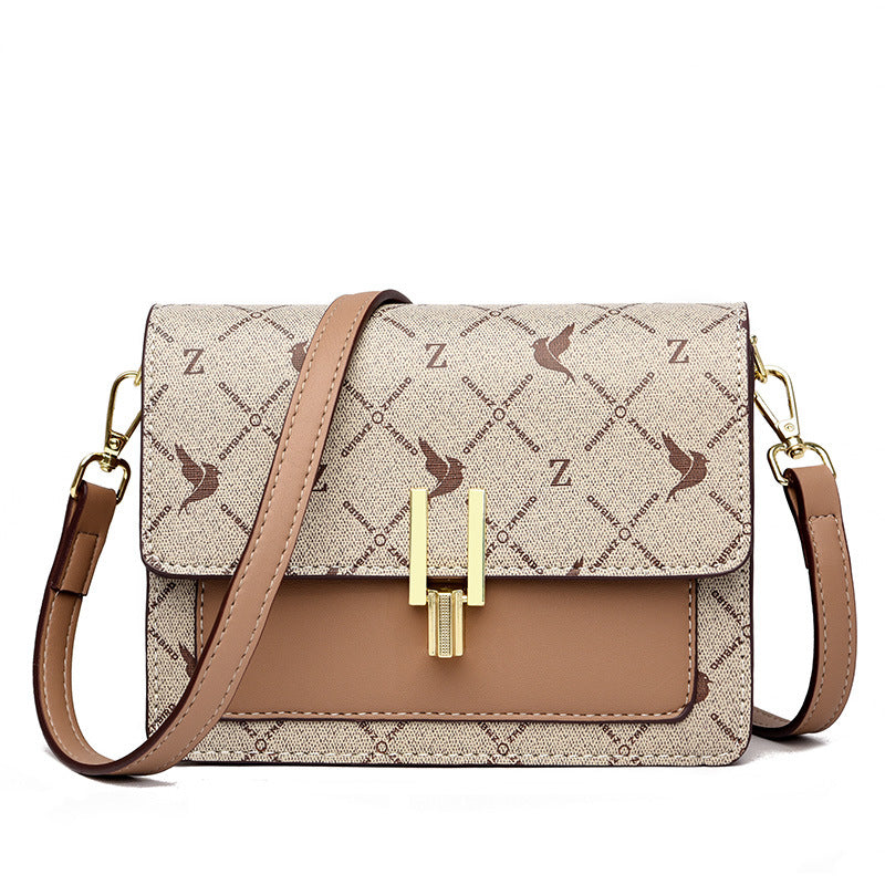 Bag women's bag new 2022 Messenger bag women's fashion printing ladies small square bag women's single shoulder bag women's one piece delivery - KuzuSHOP