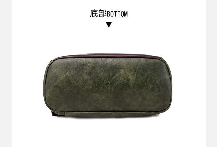 Cross-border women's backpack women's 2022 new PU women's bag European and American retro leisure outdoor travel backpack anti-theft bag - KuzuSHOP