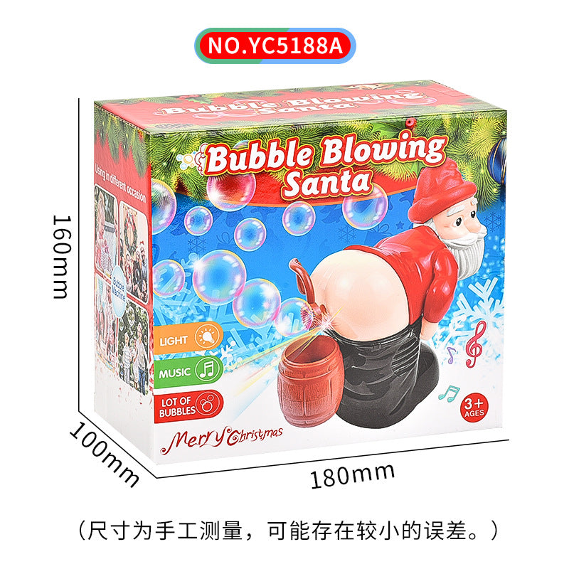 Bubble Blowing Santa, Electric Santa Claus Bubbles Machine, ,Music Light Entertainment ,Christmas Gifts, Christmas Decorations - KuzuSHOP