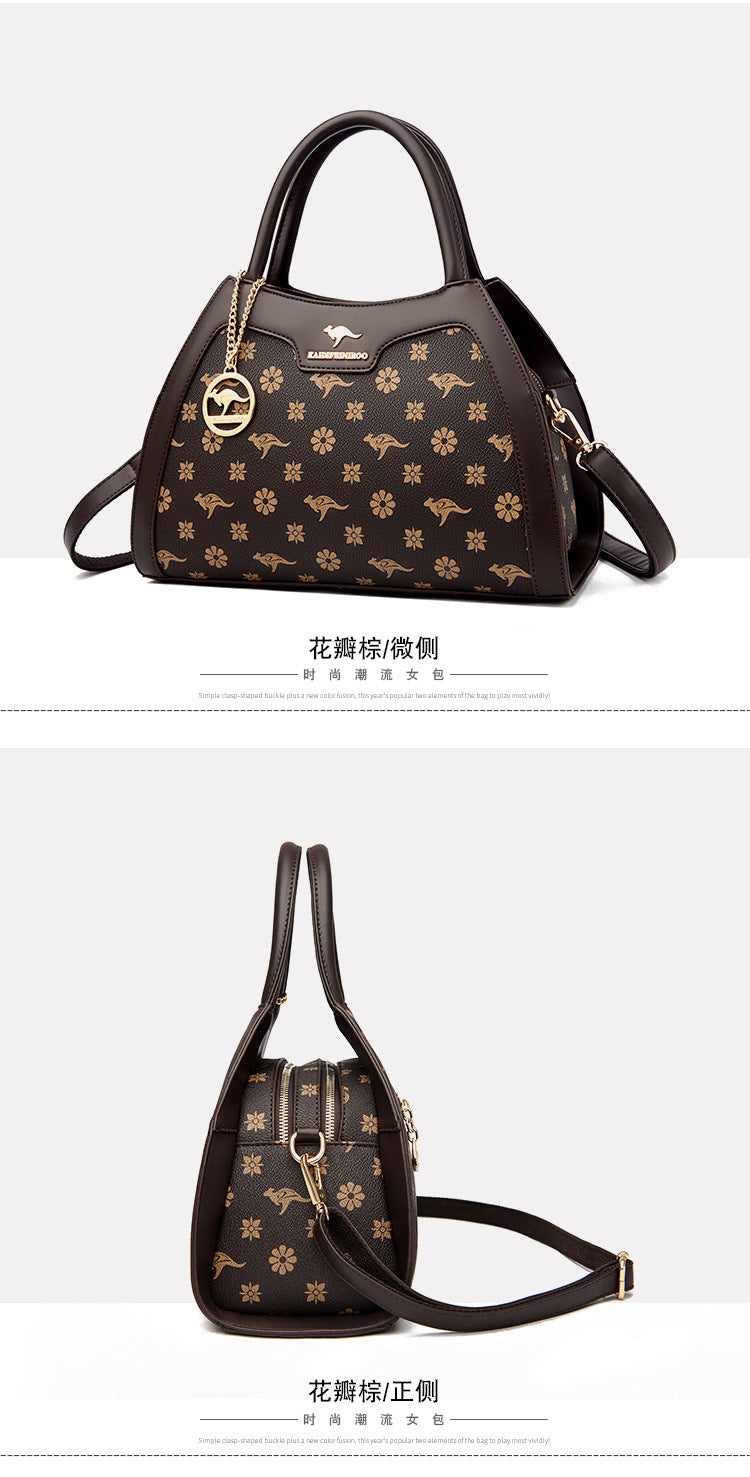 Bag women's bag new 2024 Messenger bag women's single shoulder bag women's fashion women's atmospheric handbag women's one piece delivery - KuzuSHOP