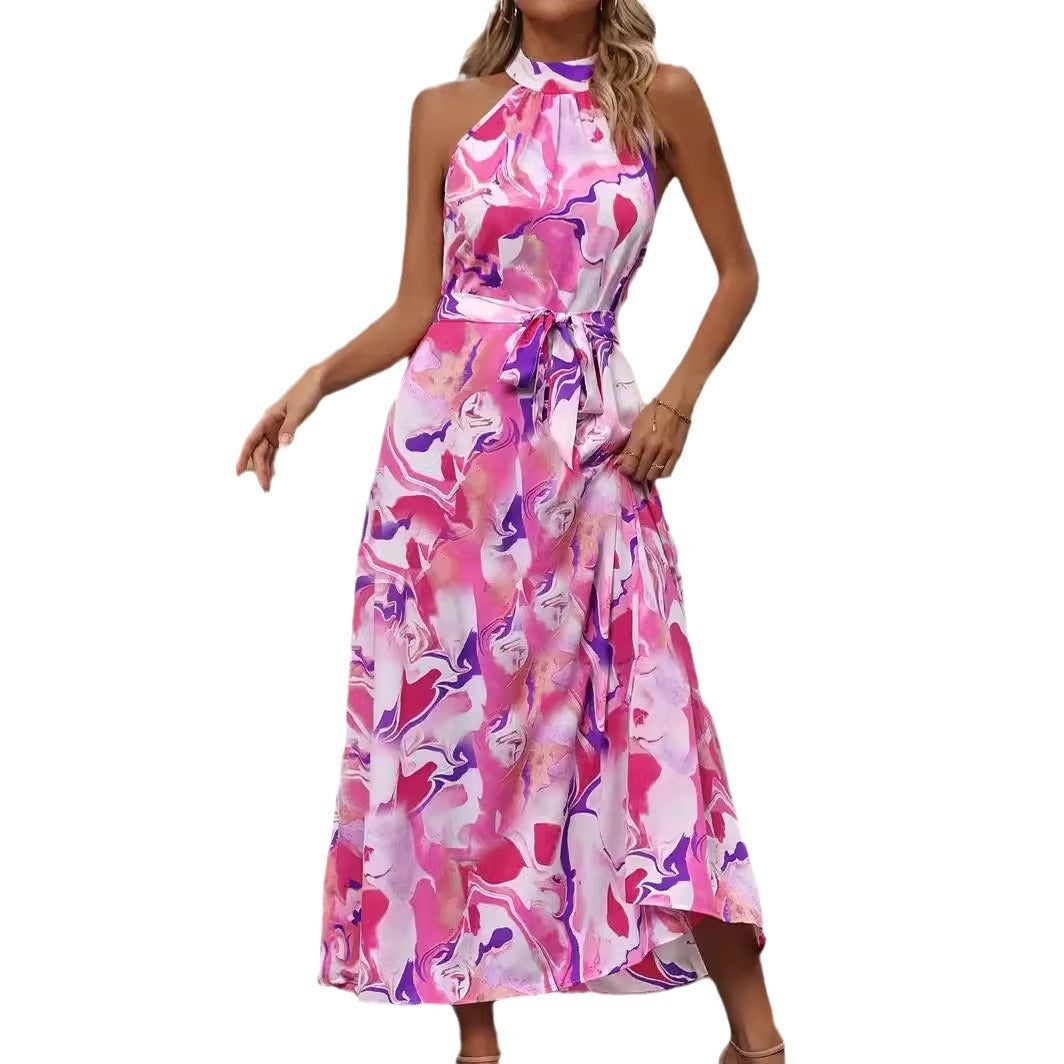 Bohemian Retro Print Dress Women - KuzuSHOP