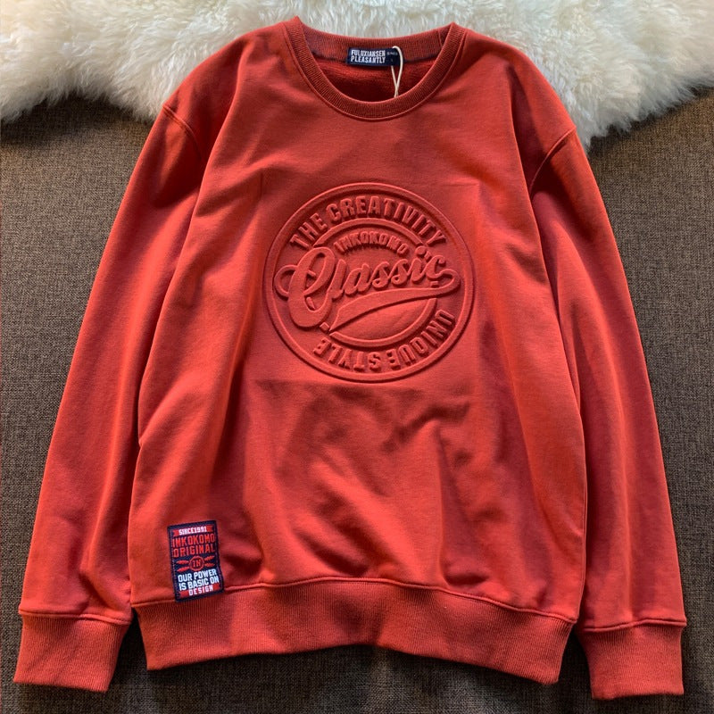 Scale Sweater Concave-convex Round Neck Couple's Tops Fashion Style - KuzuSHOP