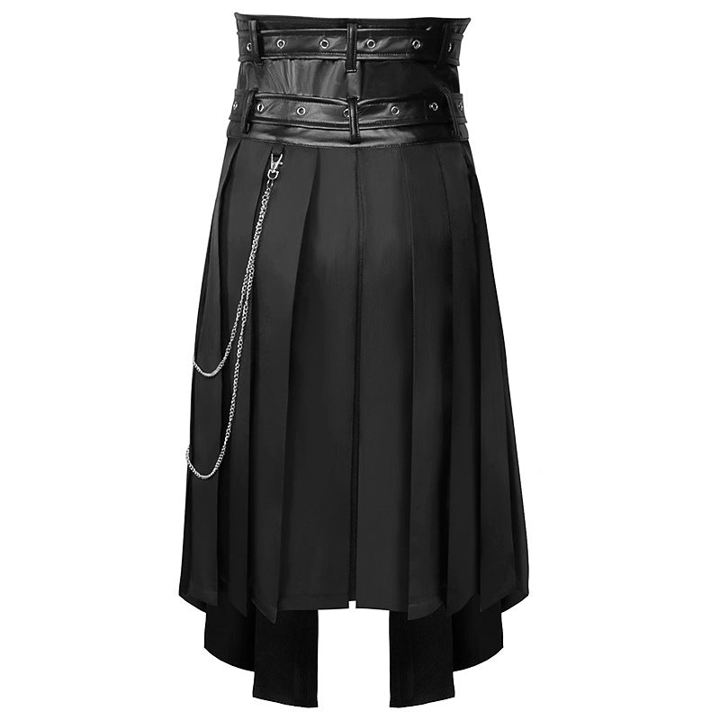 European And American Dark Rock Ashes Gothic Skirt - KuzuSHOP