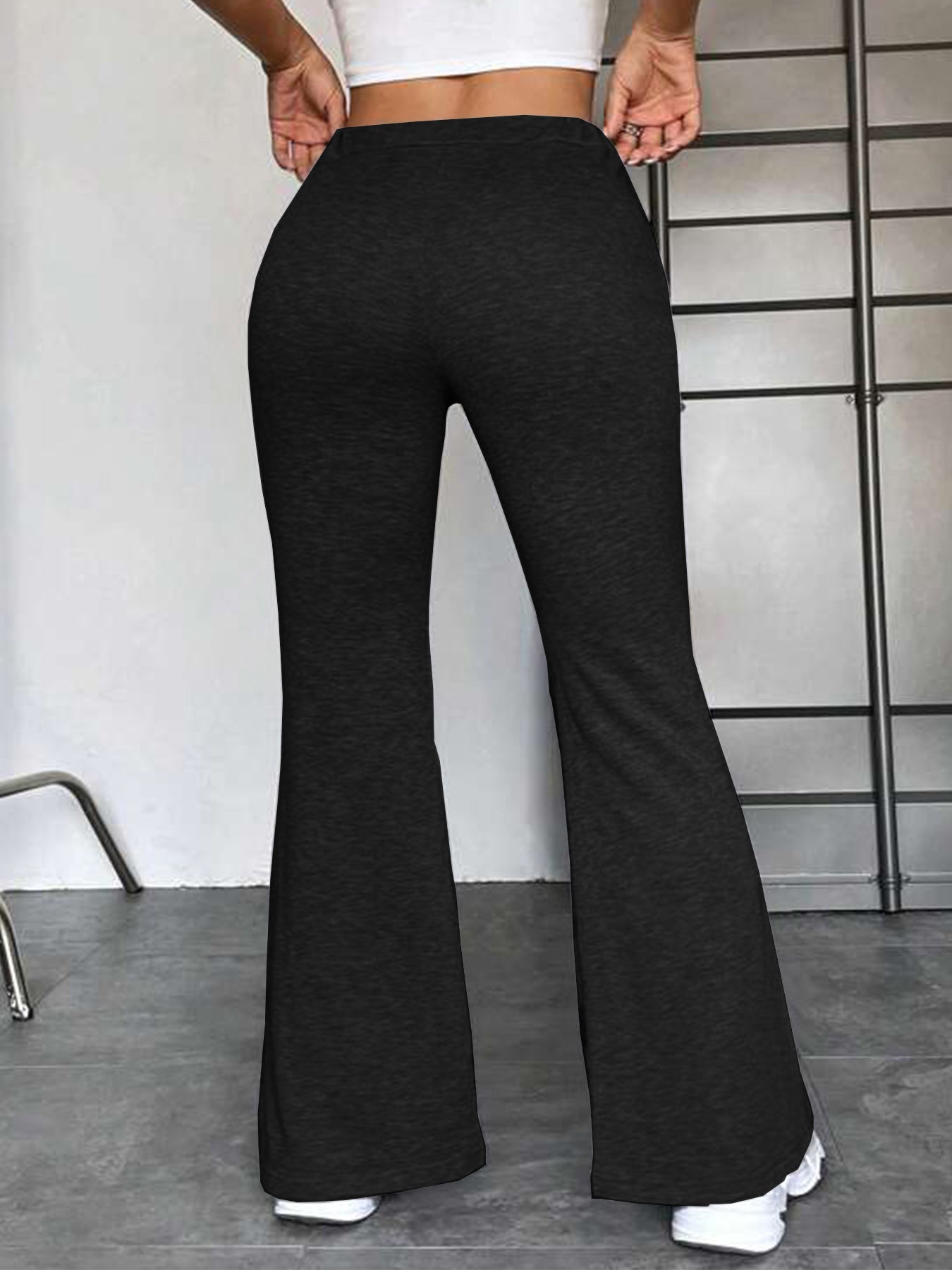 European And American Stitching Yoga Exercise Pants Outdoor Casual Flared Pants - KuzuSHOP