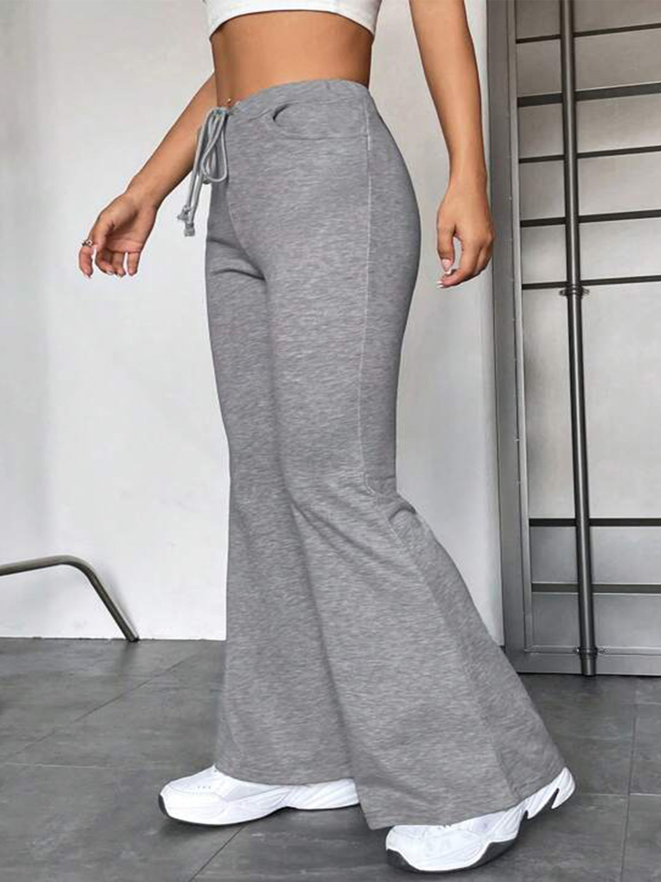 European And American Stitching Yoga Exercise Pants Outdoor Casual Flared Pants - KuzuSHOP