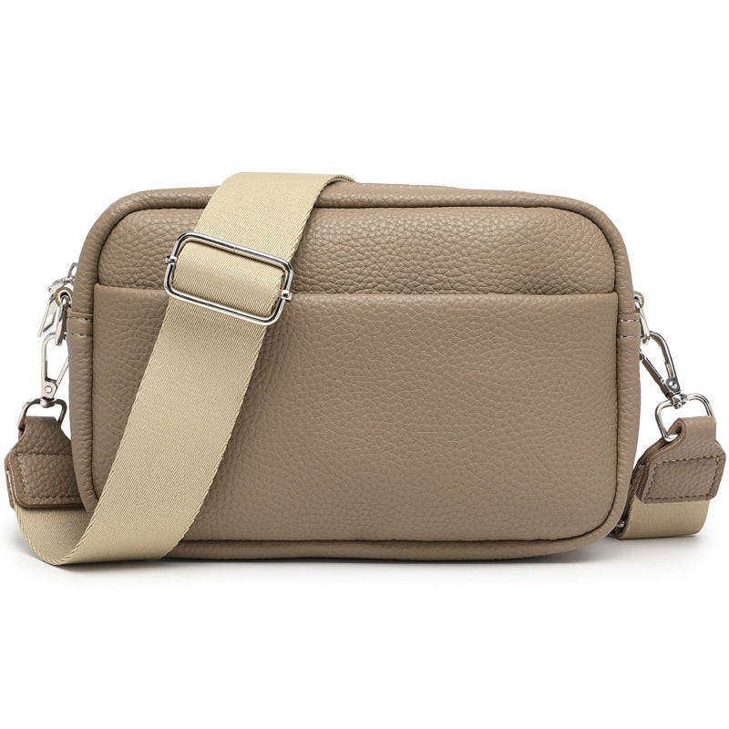 Cross-border foreign trade hot-selling women's bag 2023 spring and summer new small square bag wide shoulder strap single shoulder diagonal bag wholesale distribution