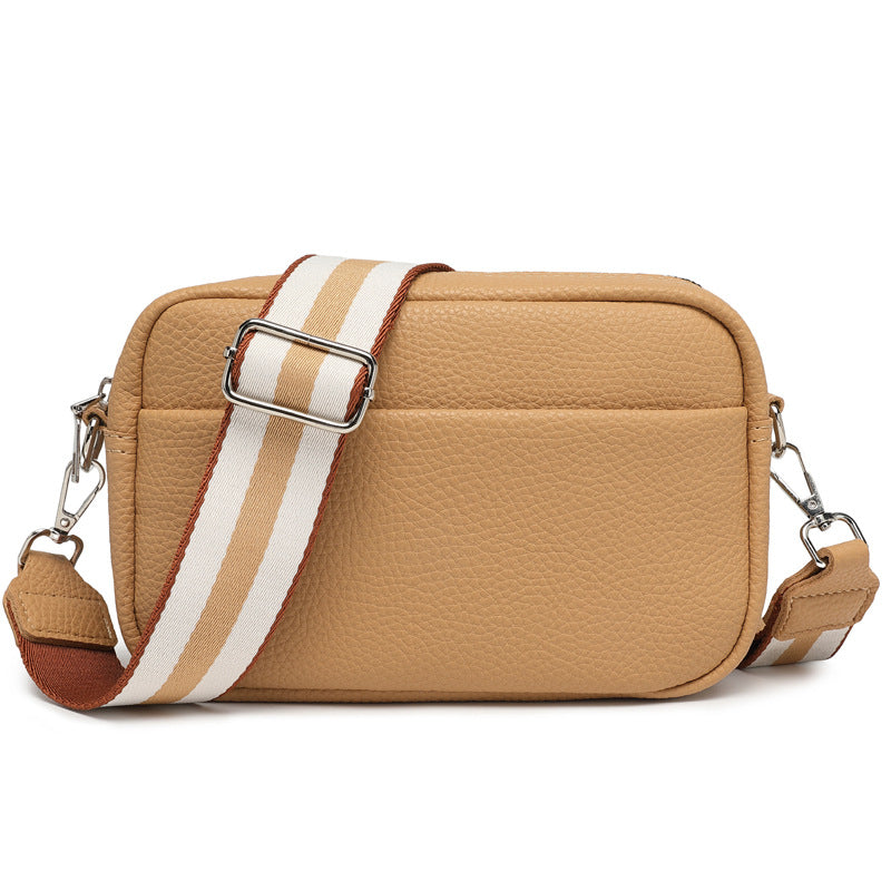 Cross-border foreign trade hot-selling women's bag 2023 spring and summer new small square bag wide shoulder strap single shoulder diagonal bag wholesale distribution