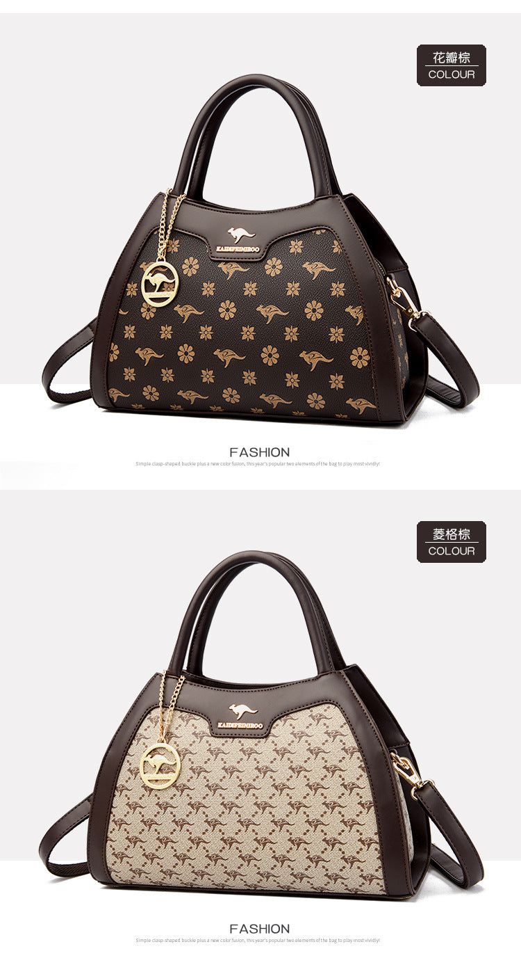 Bag women's bag new 2024 Messenger bag women's single shoulder bag women's fashion women's atmospheric handbag women's one piece delivery - KuzuSHOP