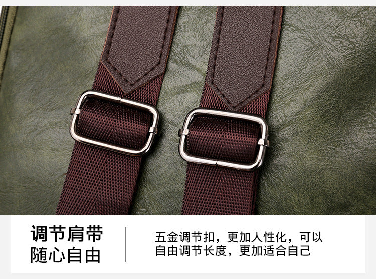 Cross-border women's backpack women's 2022 new PU women's bag European and American retro leisure outdoor travel backpack anti-theft bag - KuzuSHOP