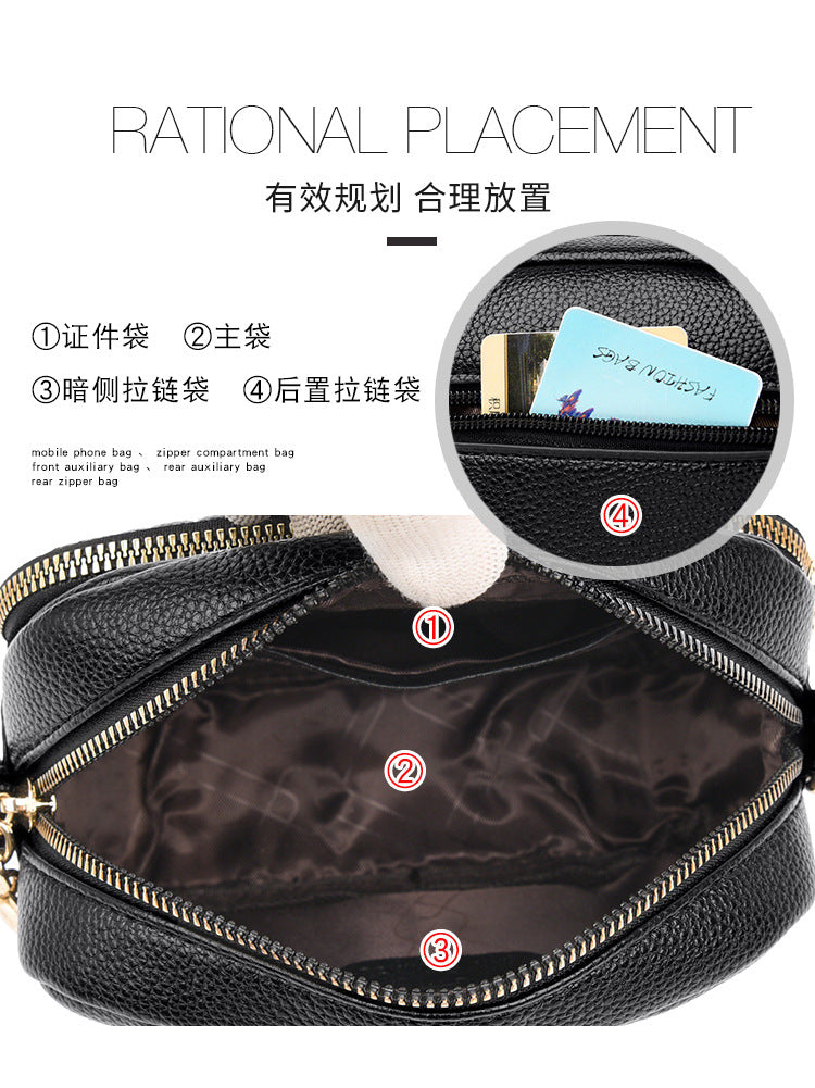 Bag women's bag new 2021 Messenger shoulder bag women's fashion crocodile pattern small bag small square bag Europe and America