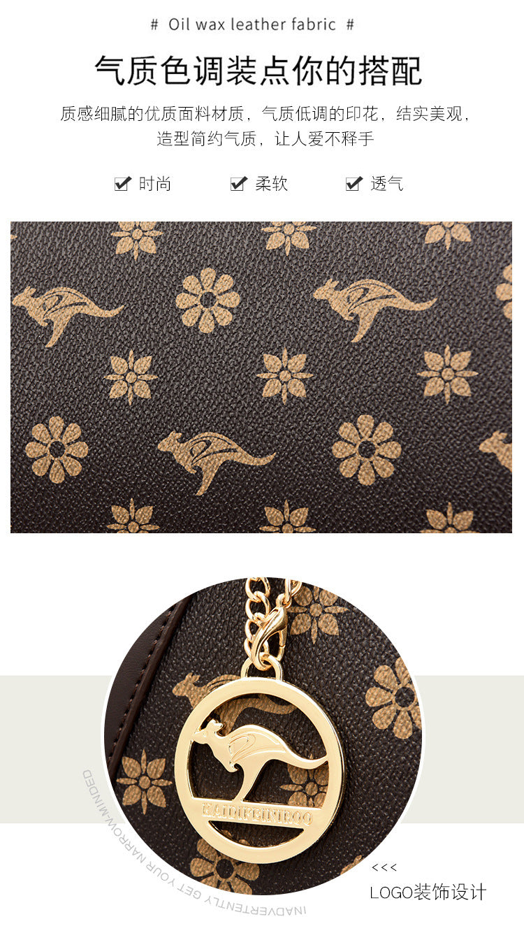 Bag women's bag new 2024 Messenger bag women's single shoulder bag women's fashion women's atmospheric handbag women's one piece delivery - KuzuSHOP