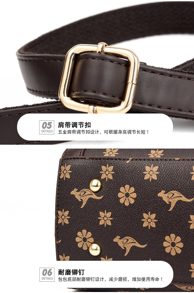 Bag women's bag new 2024 Messenger bag women's single shoulder bag women's fashion women's atmospheric handbag women's one piece delivery - KuzuSHOP
