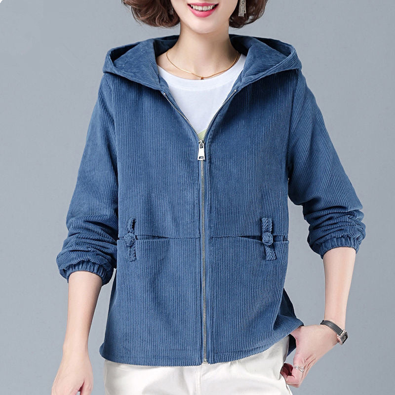 Autumn And Winter New Corduroy Women's Jacket Popular Leisure All-matching - KuzuSHOP