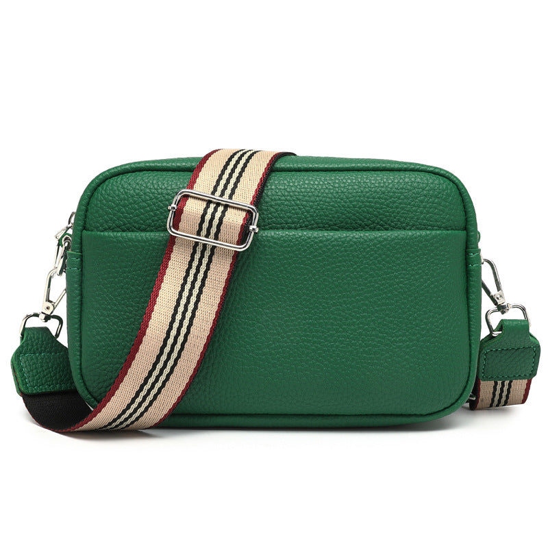 Cross-border foreign trade hot-selling women's bag 2023 spring and summer new small square bag wide shoulder strap single shoulder diagonal bag wholesale distribution