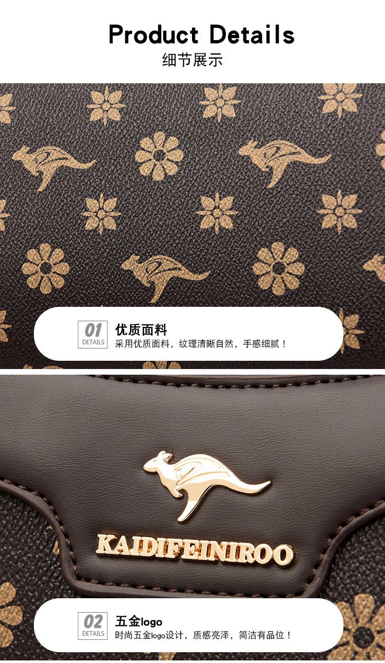 Bag women's bag new 2024 Messenger bag women's single shoulder bag women's fashion women's atmospheric handbag women's one piece delivery - KuzuSHOP