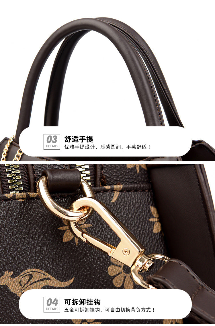 Bag women's bag new 2024 Messenger bag women's single shoulder bag women's fashion women's atmospheric handbag women's one piece delivery - KuzuSHOP