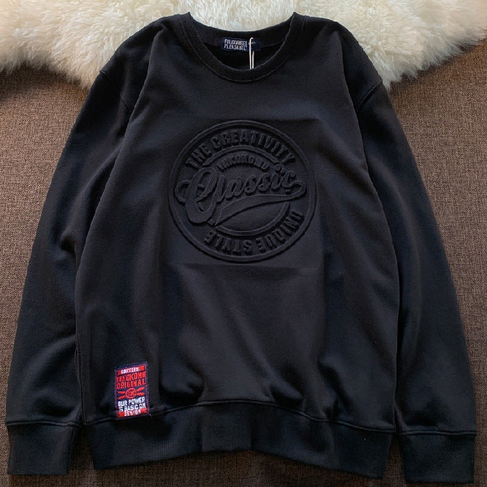 Scale Sweater Concave-convex Round Neck Couple's Tops Fashion Style - KuzuSHOP