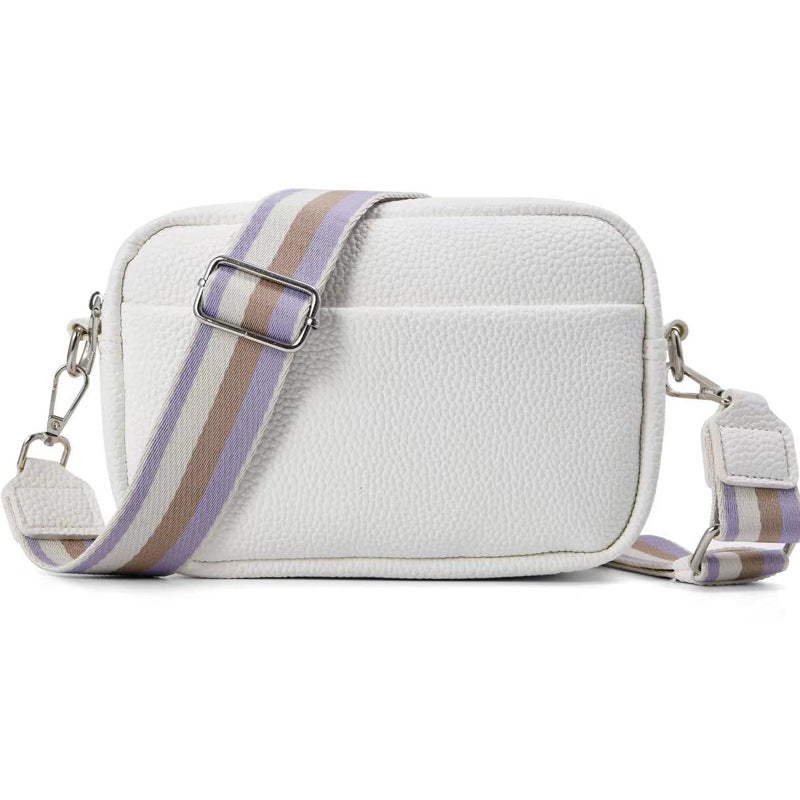 Cross-border foreign trade hot-selling women's bag 2023 spring and summer new small square bag wide shoulder strap single shoulder diagonal bag wholesale distribution