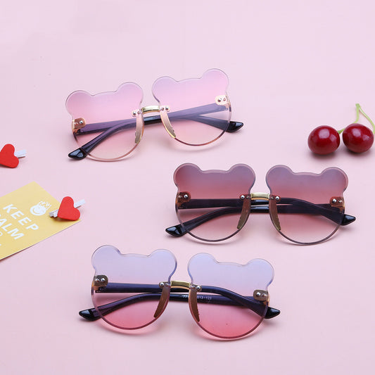 Cat Ear Kids Sunglasses Frameless Shape - KuzuSHOP