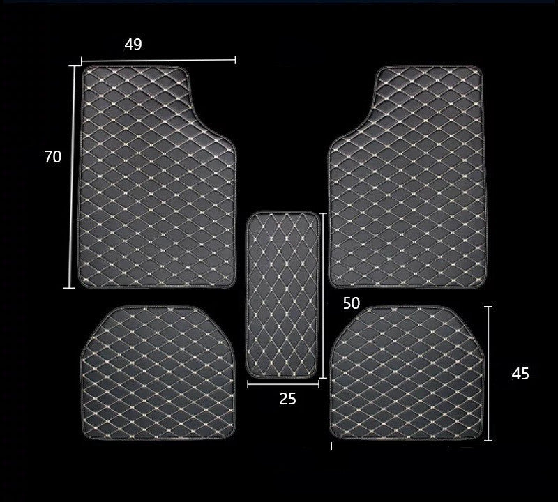 Universal Right Rudder Foot Pad Leather Quilted Embroidered Full Surround - KuzuSHOP