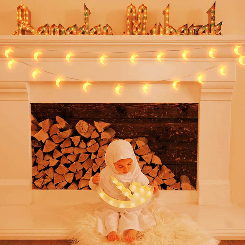 Star Moon Lantern String Christmas Day Decorative Lights - KuzuSHOP