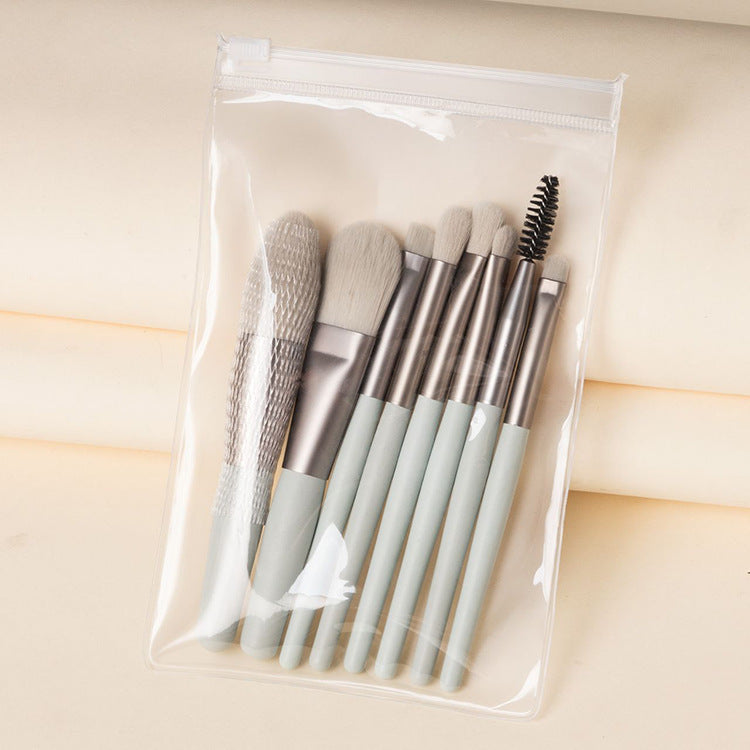 Portable Set Of 8 Mini Beauty Makeup Brushes - KuzuSHOP