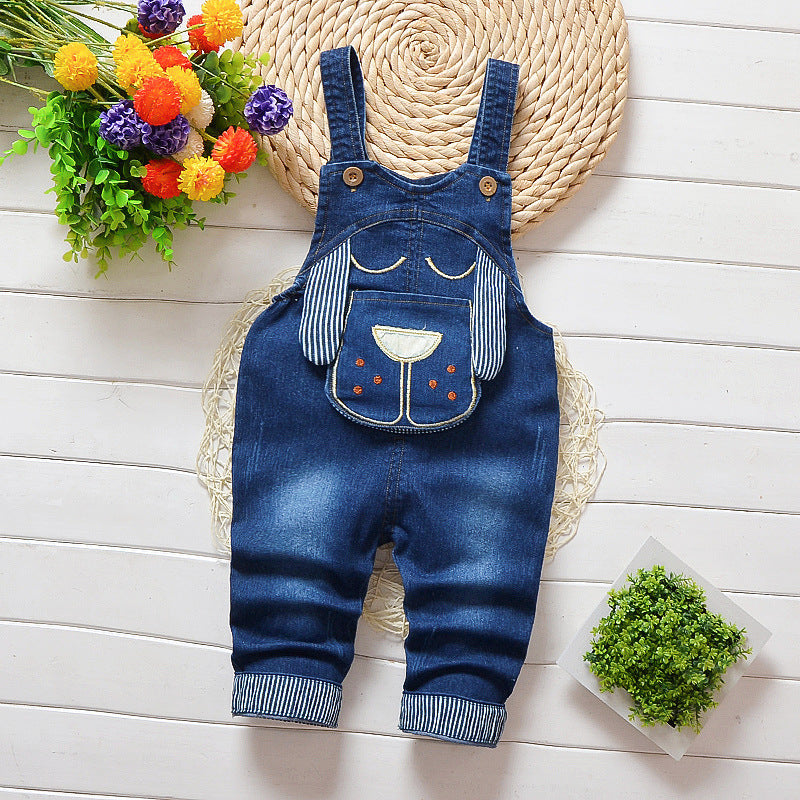 Kids Strap Jeans For Boys And Girls - KuzuSHOP