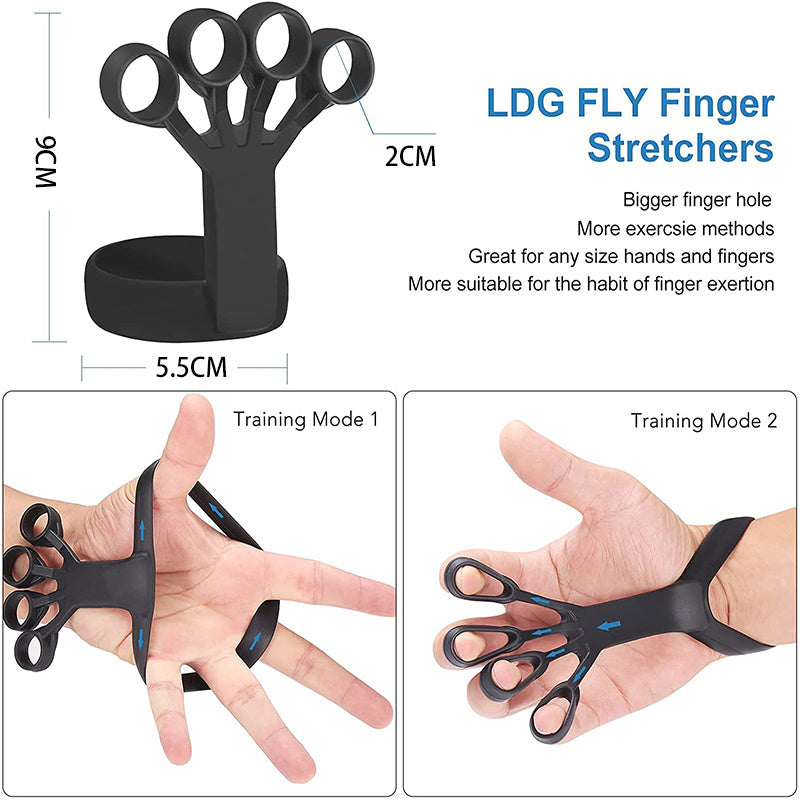 Silicone Grip Device Finger Exercise Stretcher Arthritis Hand Grip Trainer Strengthen Rehabilitation Training To Relieve Pain - KuzuSHOP