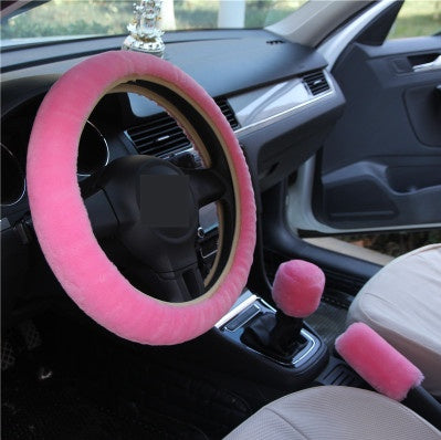 Winter Wool Car Cover Plush Steering Wheel Cover - KuzuSHOP