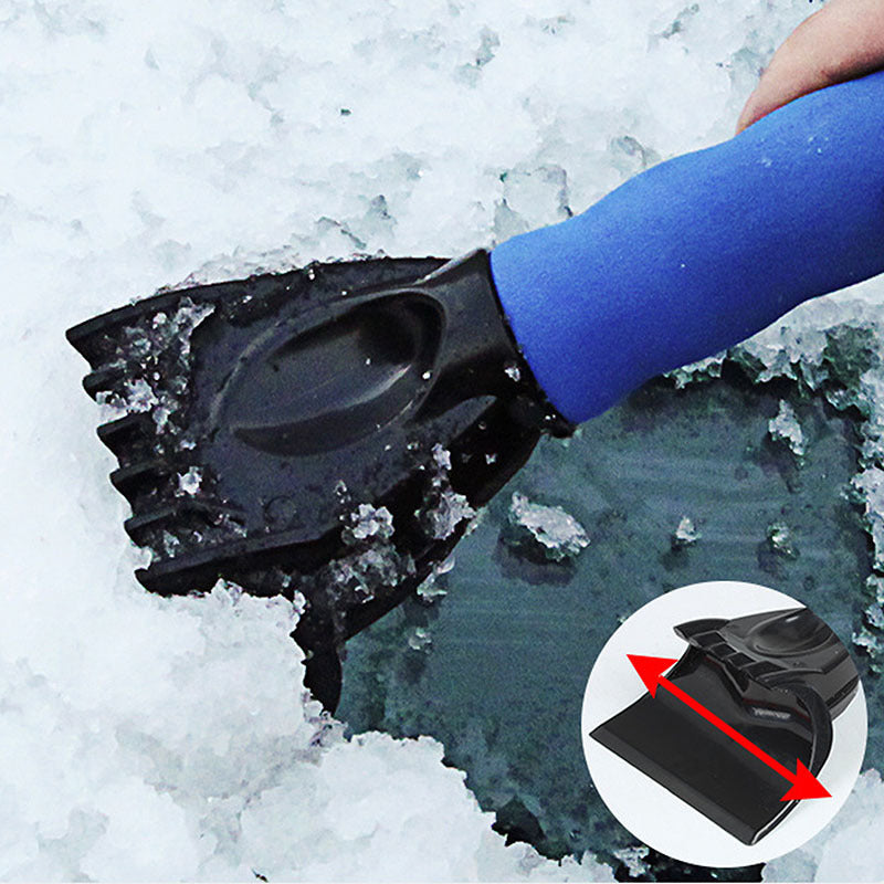 Car Windshield Snow Scraper Mitten With Durable Handle, Waterproof Snow Remover Glove With Warm Thick Soft Fleece - KuzuSHOP